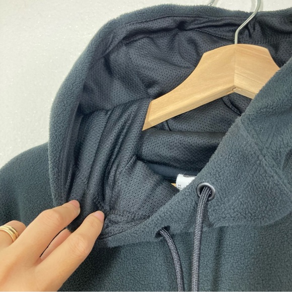 Nike Club Fleece Winterized Pullover Hoodie Mens M Black Lightweight - Picture 10 of 16